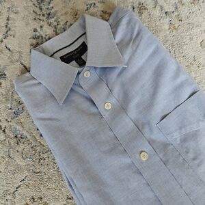 Banana Republic Dress Shirt Men Blue Light Blue 15-15½ 33-34 Slim Fit Classic